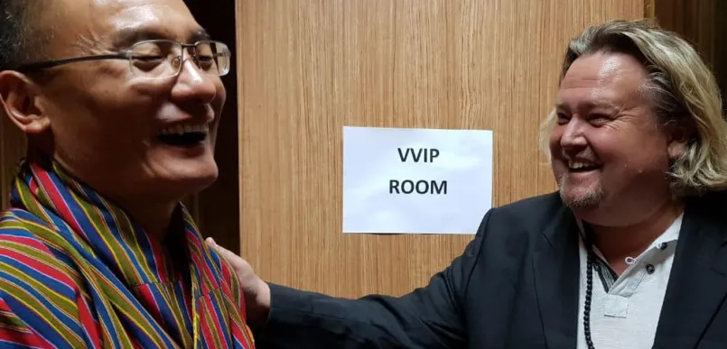 Richard Nilsson के साथ Tshering Tobgay