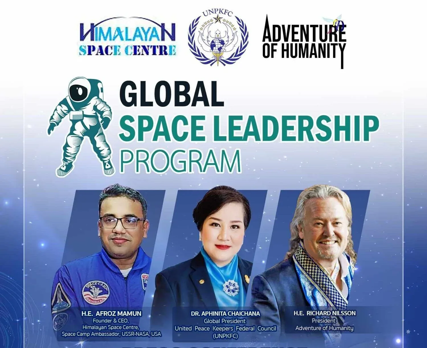 Adventure of Humanity entame un parcours commun avec la NASA, l’UNPKFC et l’Himalaya Space Center