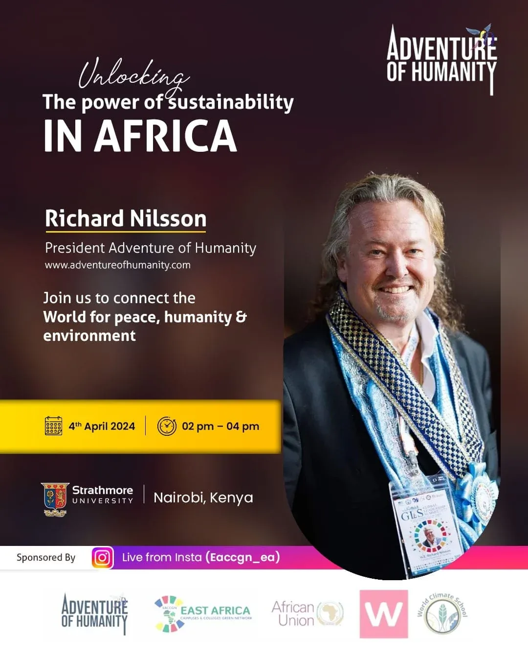 Adventure of Humanity s’envole pour Nairobi, au Kenya