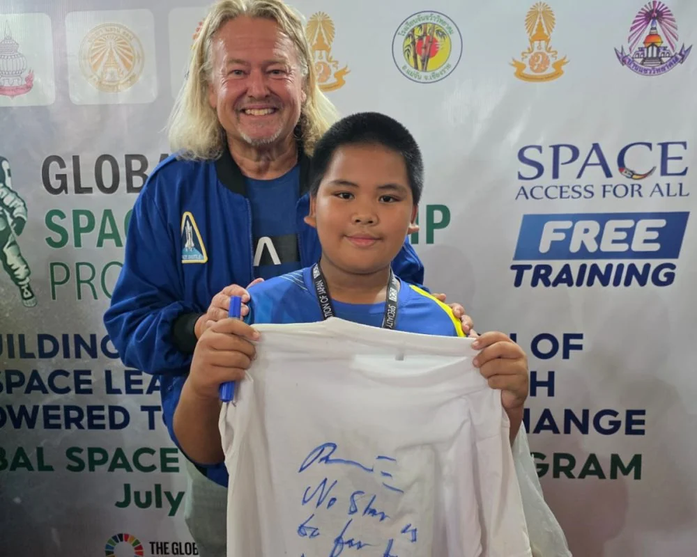 World record space education in Thailand